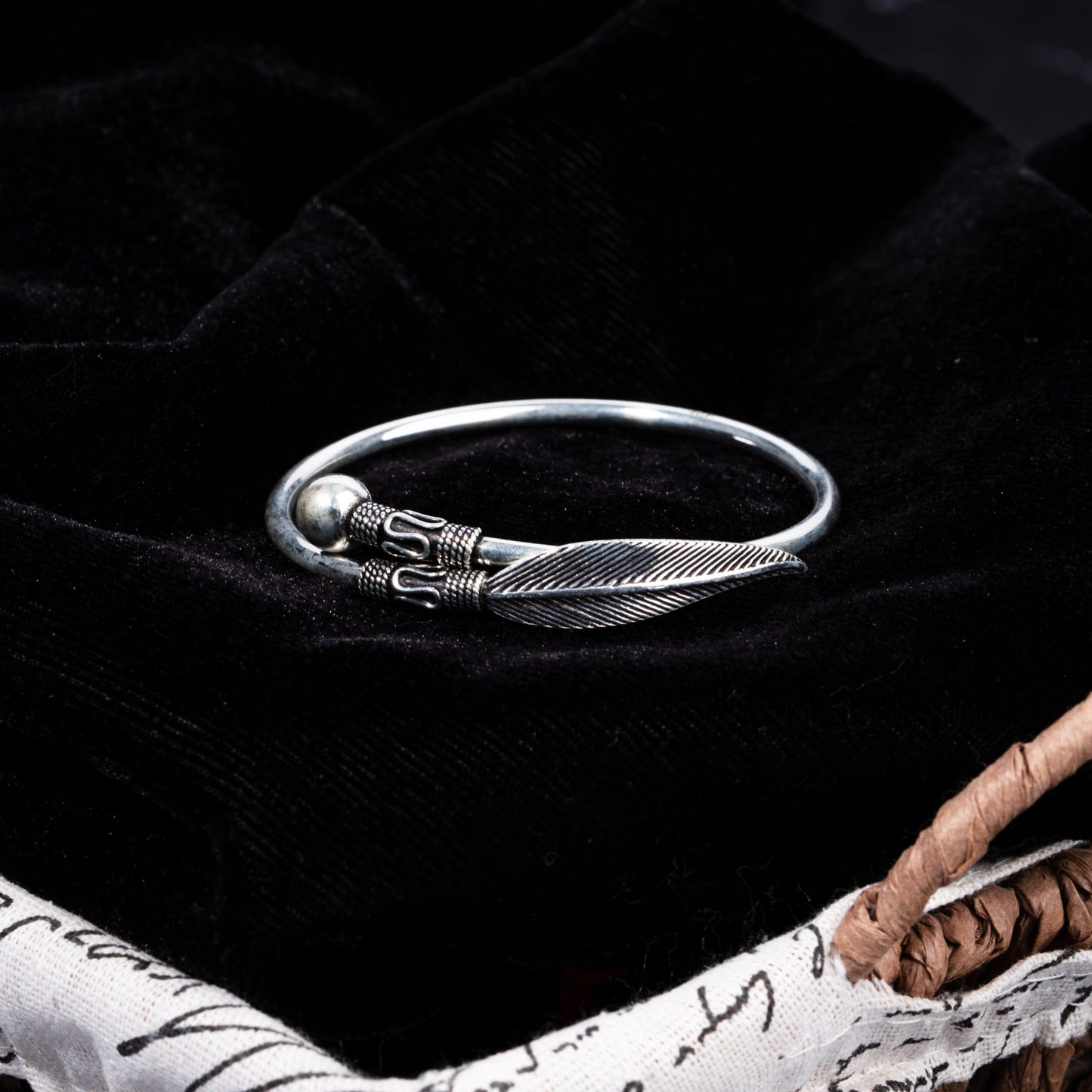 Mystic Feather Adjustable Bangle