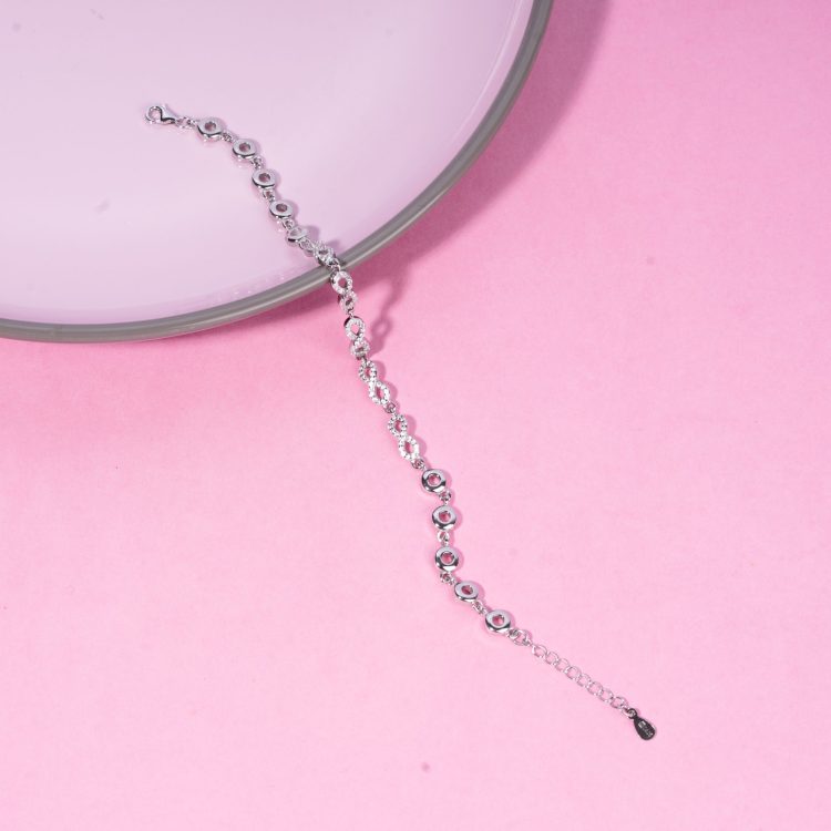 Celestial Radiance Silver Bracelet