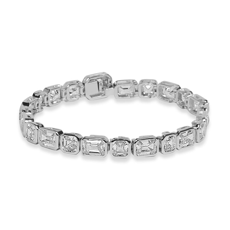 Luminous Luxe Gemstone Silver Bracelet
