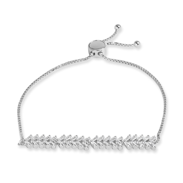 Glimmering Leaves Silver bracelet