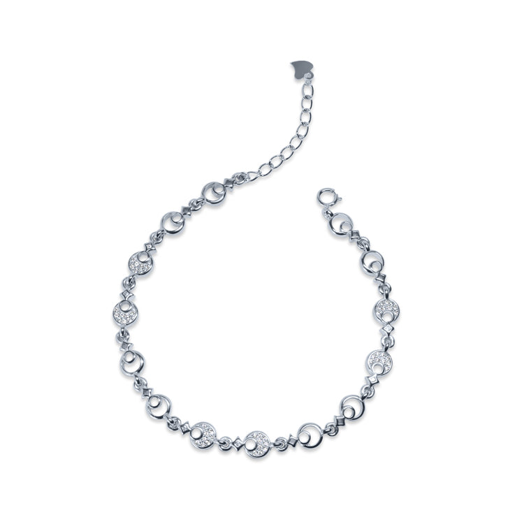 Shimmering Elegance Silver Bracelet