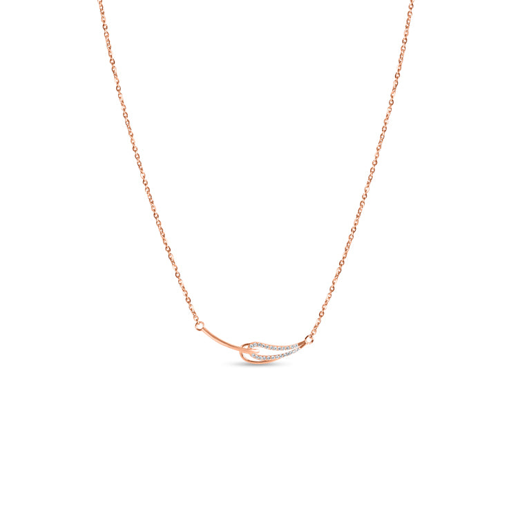 Pink hued necklace
