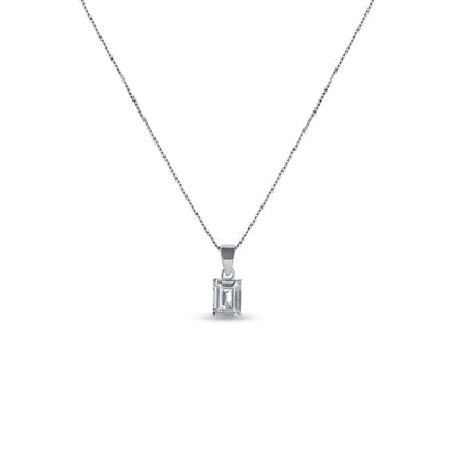 Silver Rectangle Necklace