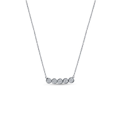 Crystal Arisa Silver Necklace
