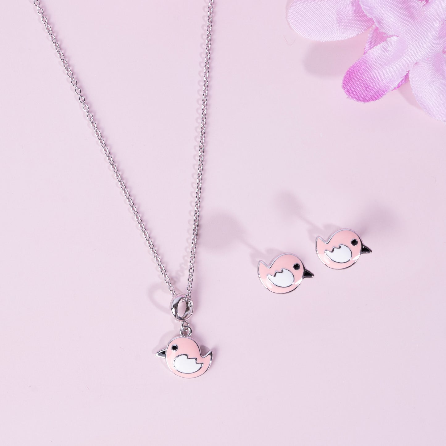Silver Chirpy Charm Set