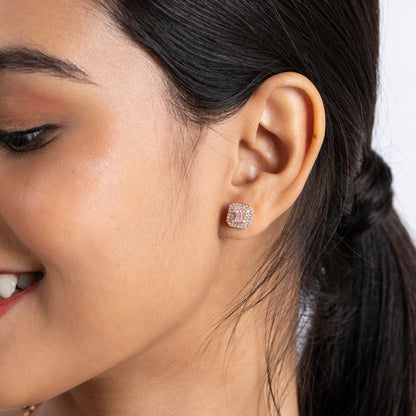 Roseate Glow Studs