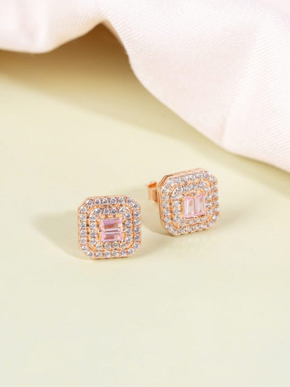 Roseate Glow Studs
