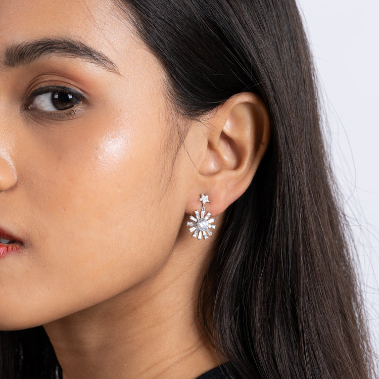 Polar Star Dangle Earrings