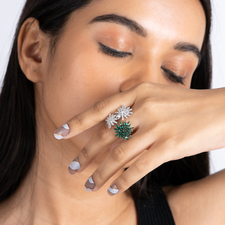 Blossom Emerald Ring