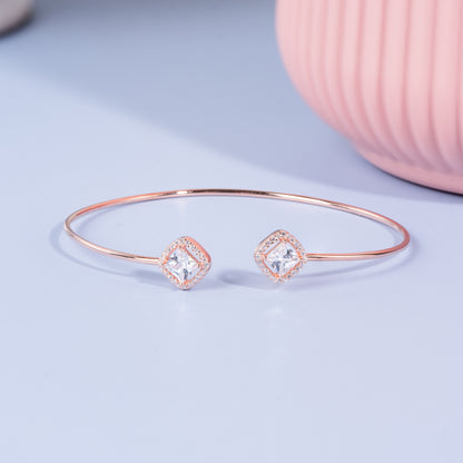 Twin Spark Bangle Bracelet