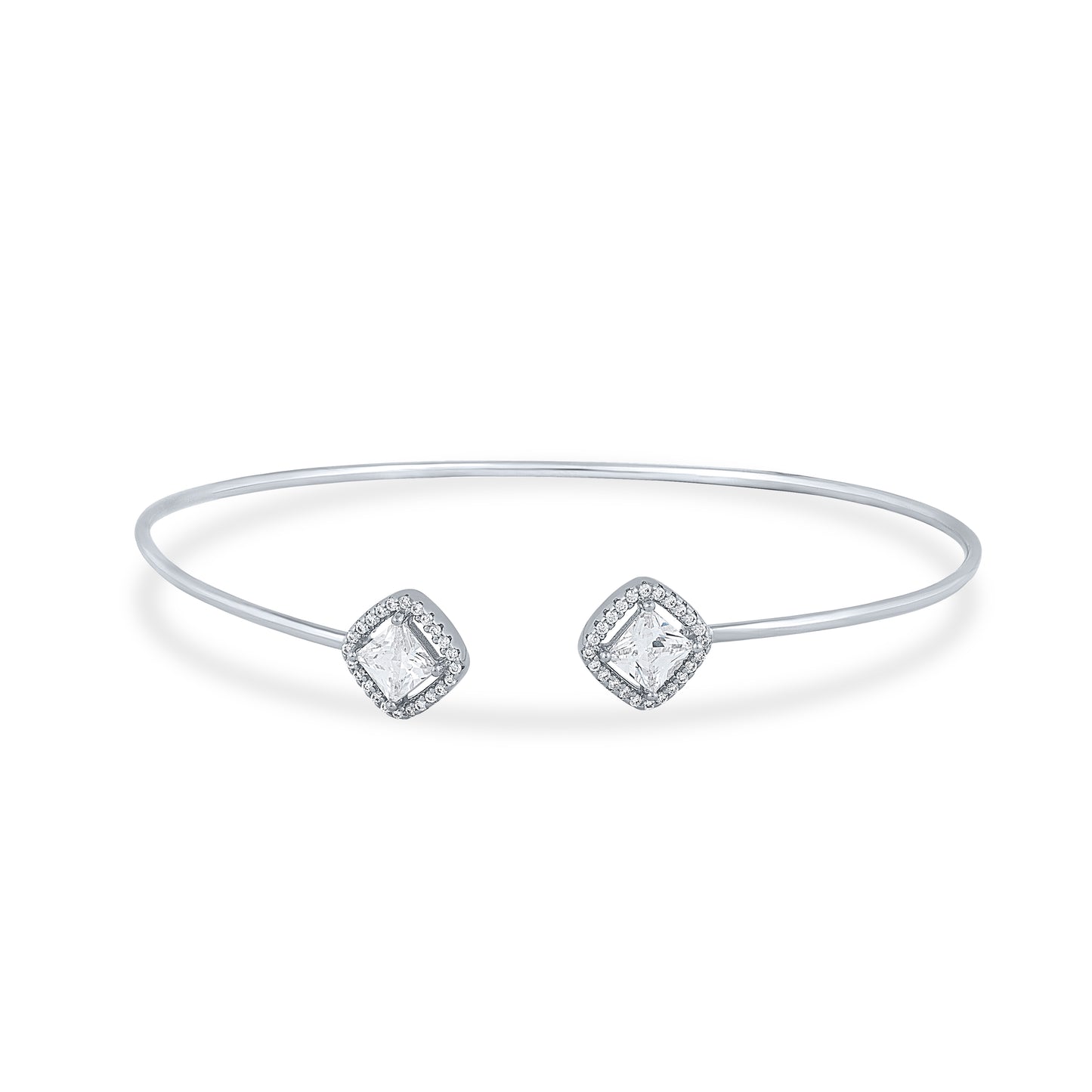 Twin Spark Bangle Bracelet