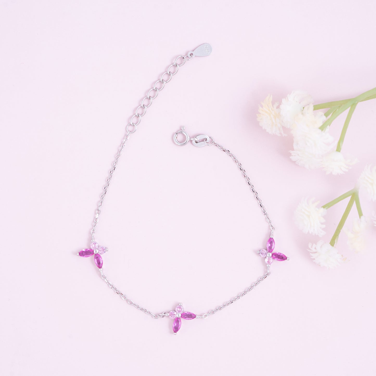 Rosy Bloom Bracelet