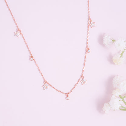 Silver Twilight Spark Necklace
