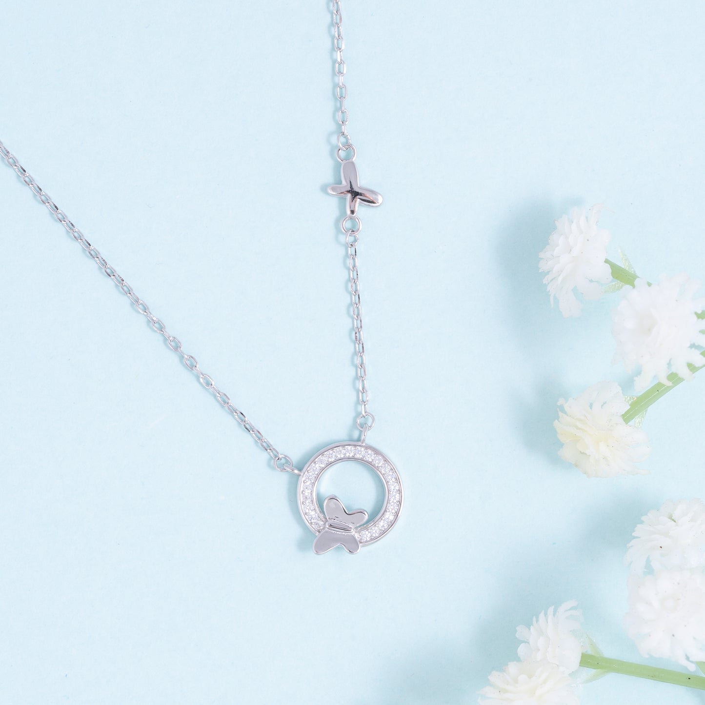 Butterfly Circle Pendant