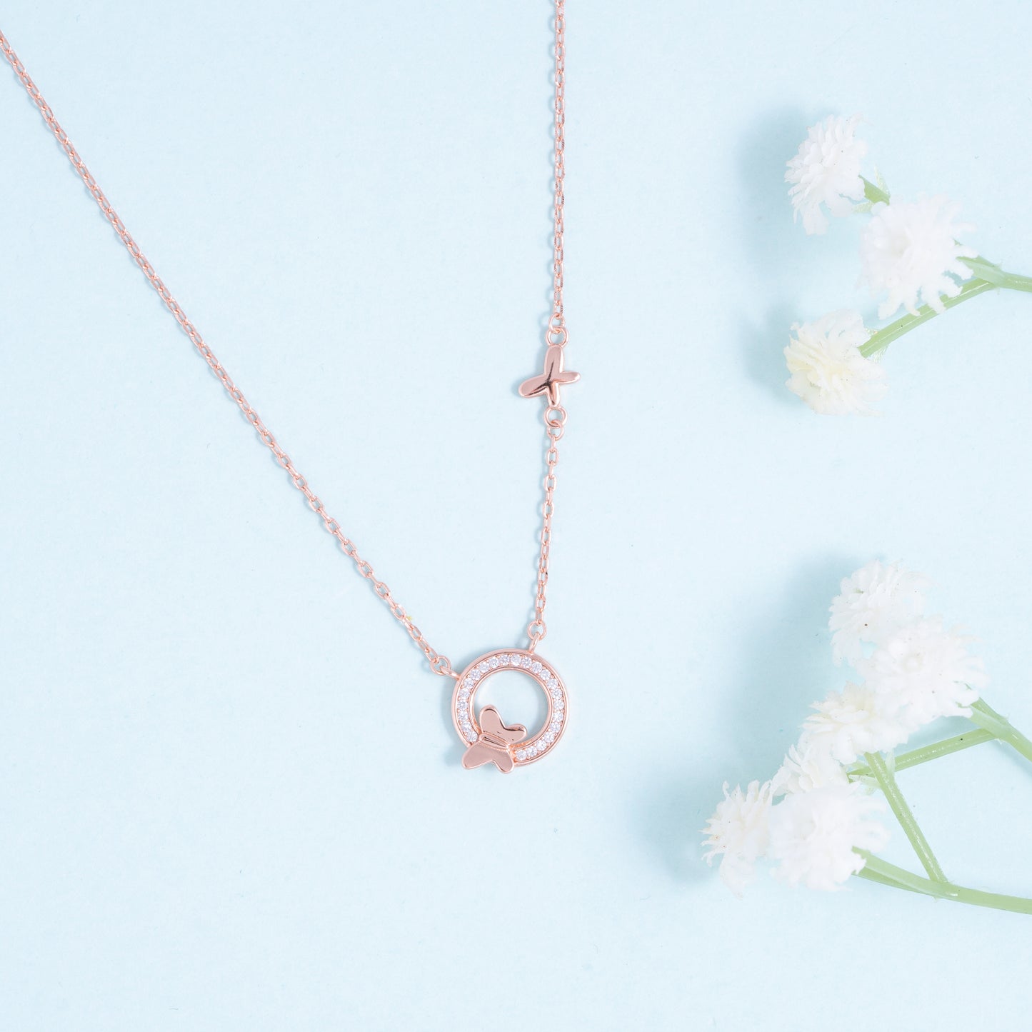 Butterfly Circle Pendant