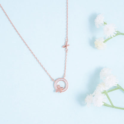 Butterfly Circle Pendant