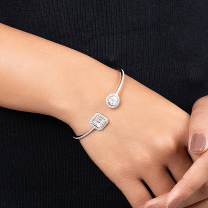 Dual Harmony Bangle Bracelet