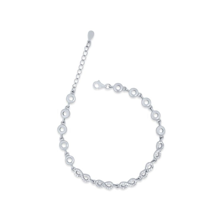 Celestial Radiance Silver Bracelet