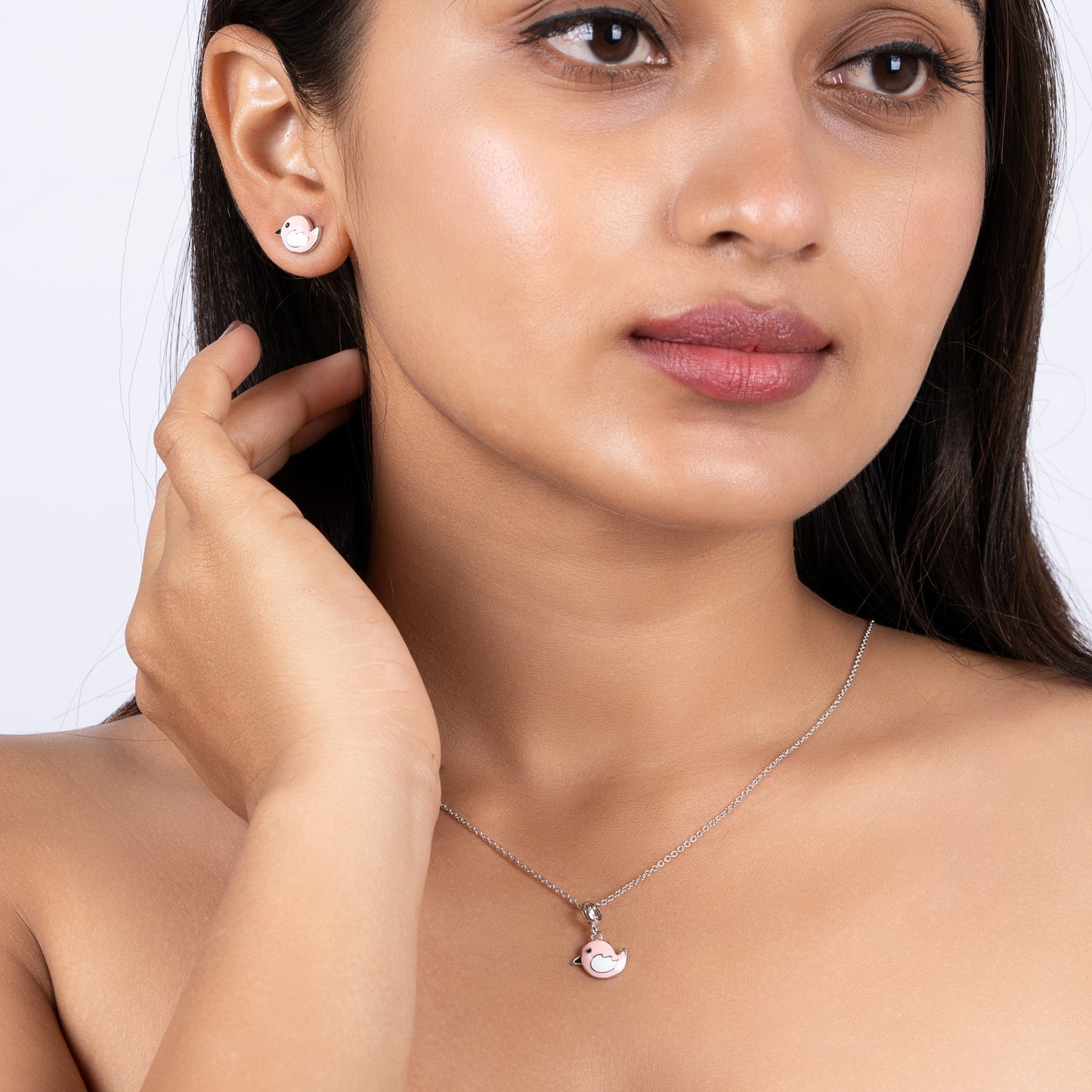 Silver Chirpy Charm Set