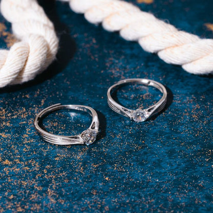 Luminous Minimalist Silver Ring