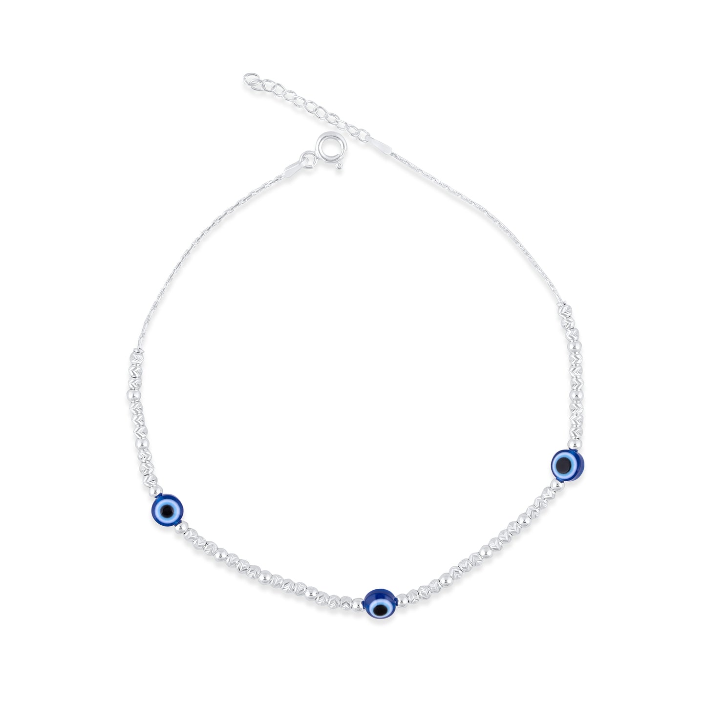 Triple Guard Evil Eye Anklet