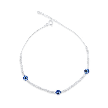 Triple Guard Evil Eye Anklet
