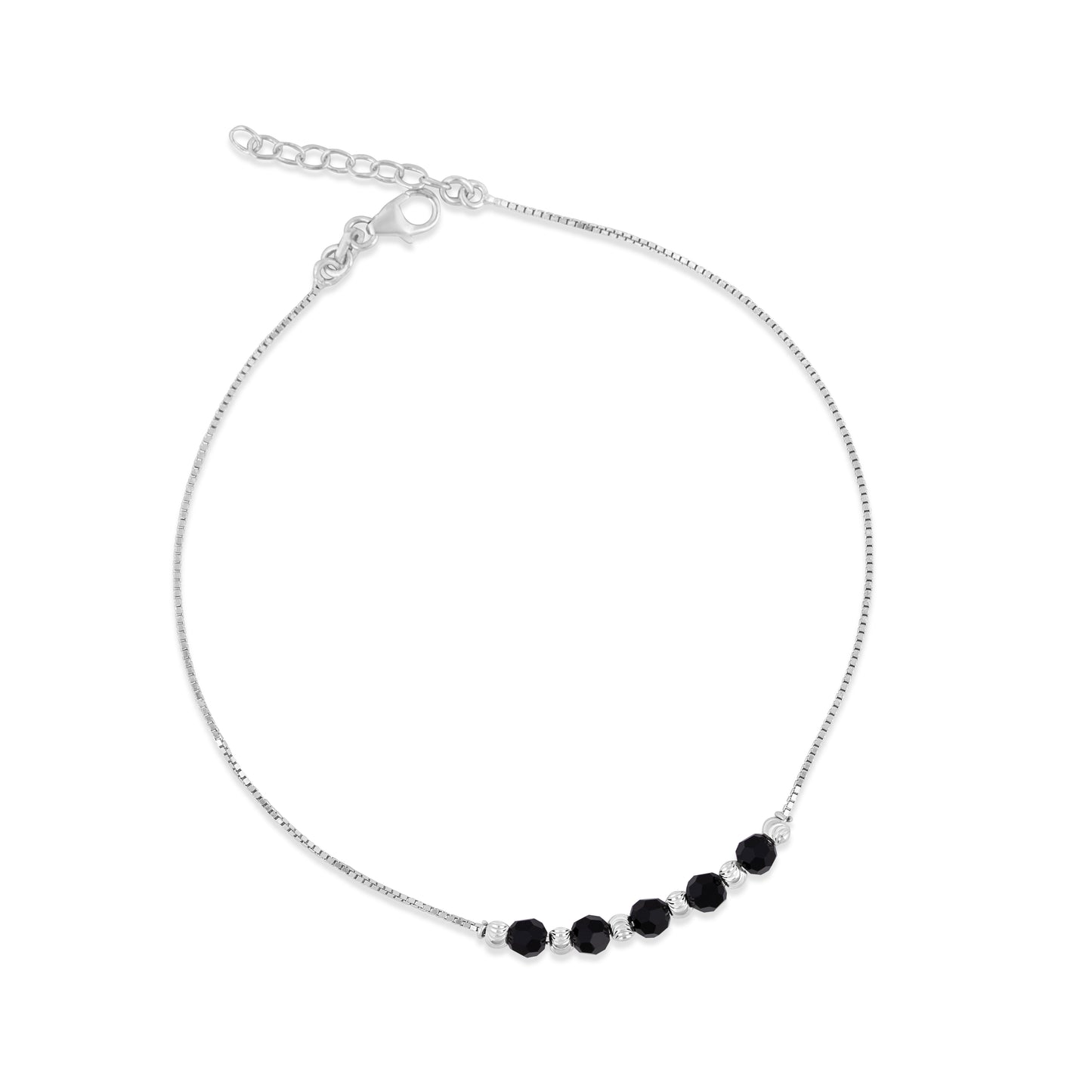 Midnight Bead Anklet