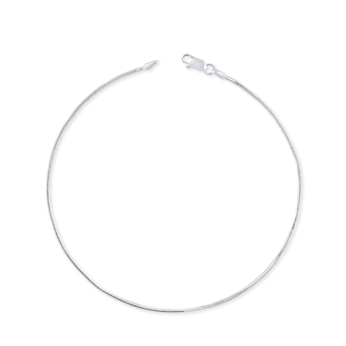 Silver Sleek Anklet
