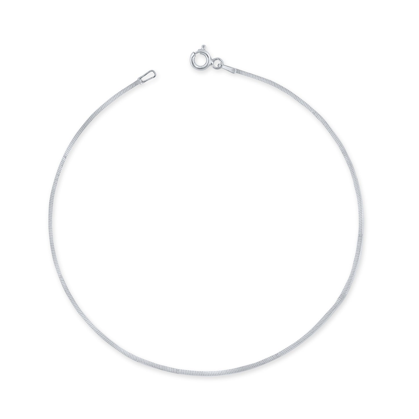 Silver Snake Glide Anklet