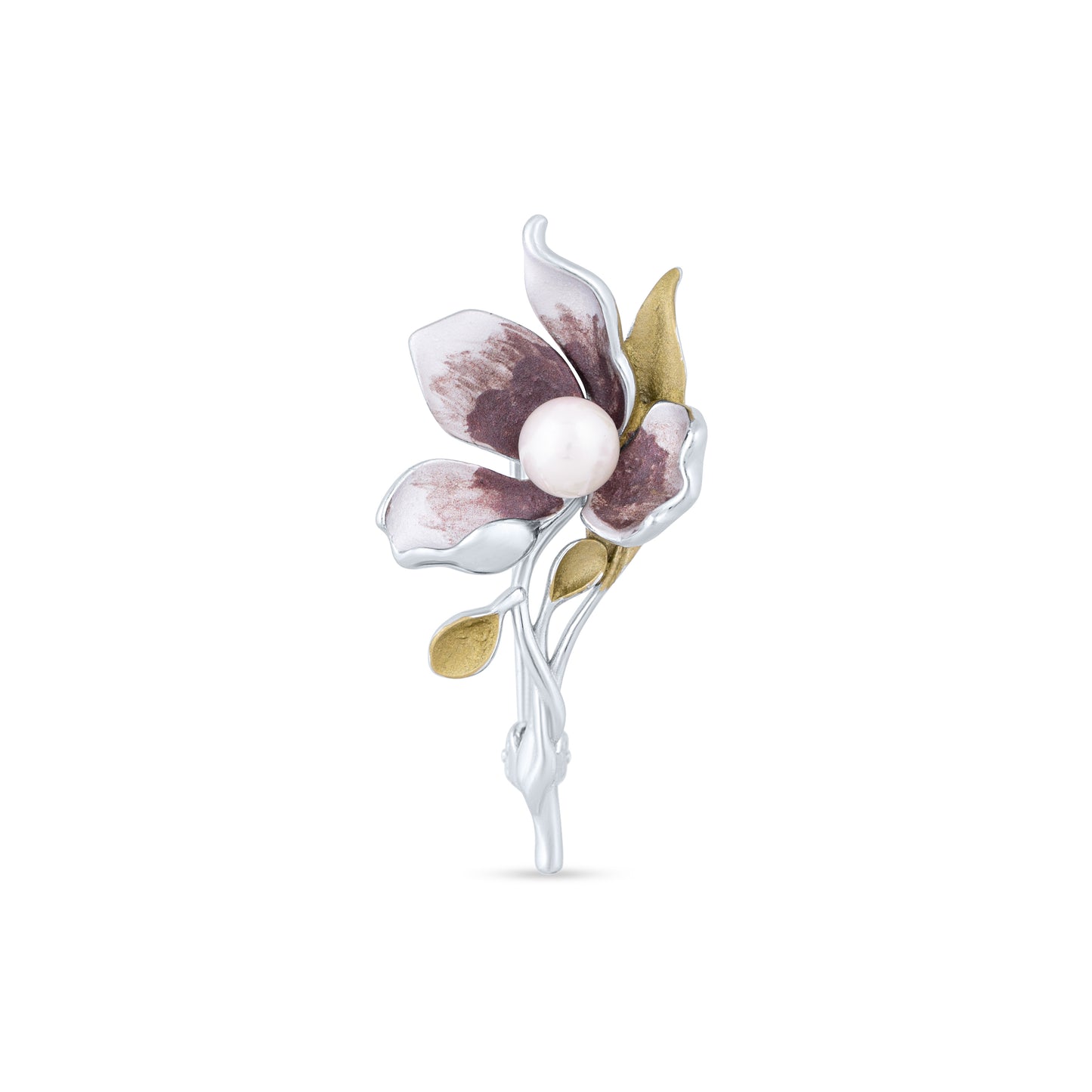Pearlwood Blossom Brooch