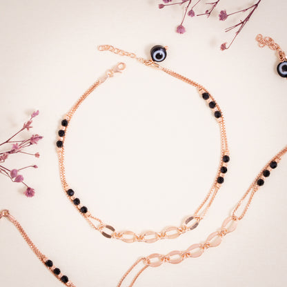 Evil Eye Link Anklet