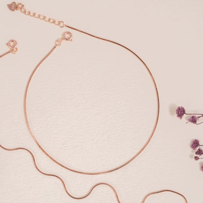 Rose Gold  Basic Anklet