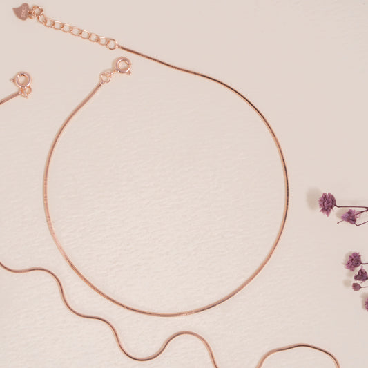 Rose Gold  Basic Anklet