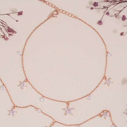 Roselle Bloom Anklet