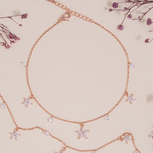 Roselle Bloom Anklet