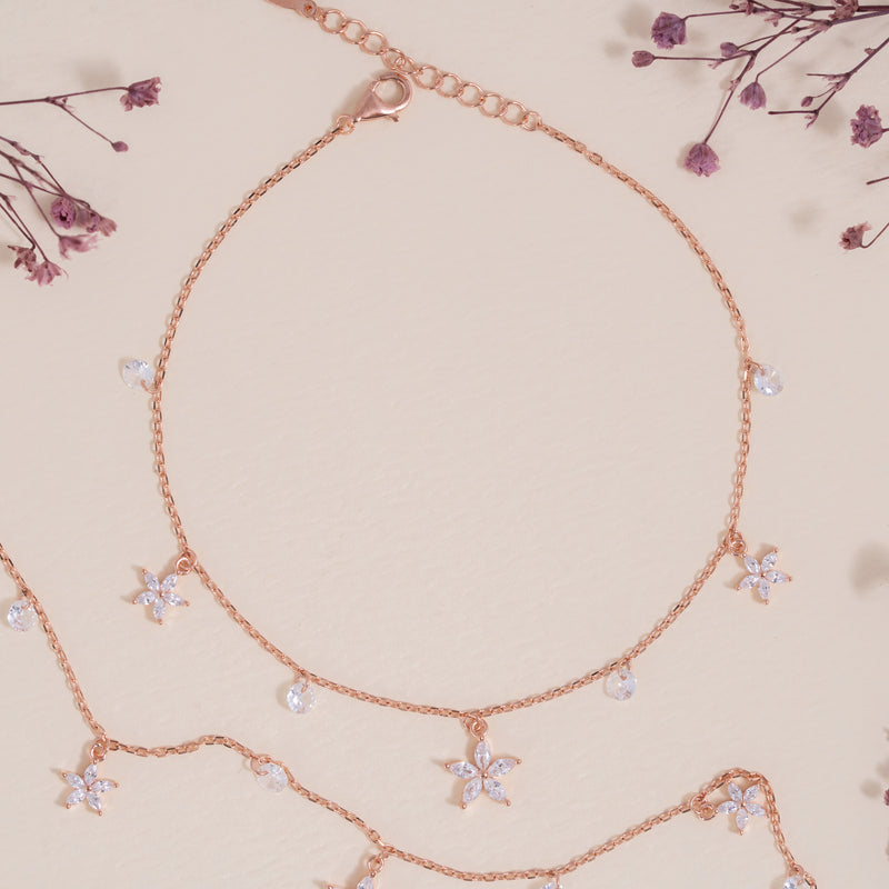 Roselle Bloom Anklet