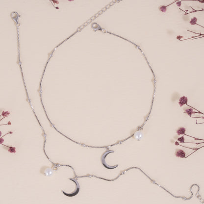 Pearl Moon Whisper Anklet