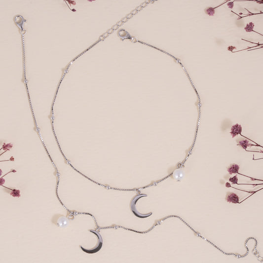 Pearl Moon Whisper Anklet