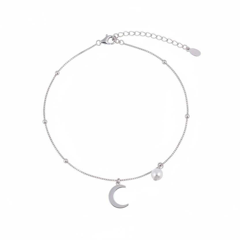 Pearl Moon Whisper Anklet