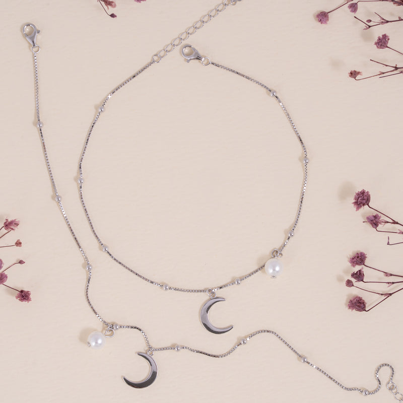 Pearl Moon Whisper Anklet