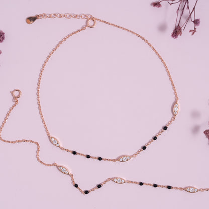 Eternal Gleam Mangalsutra Anklet
