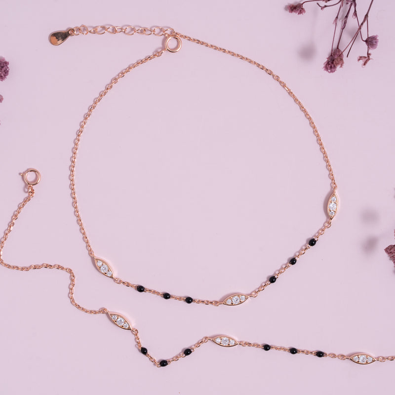 Eternal Gleam Mangalsutra Anklet