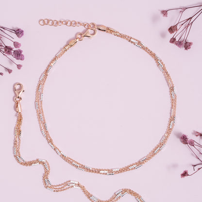 Rosé Gleam Anklet