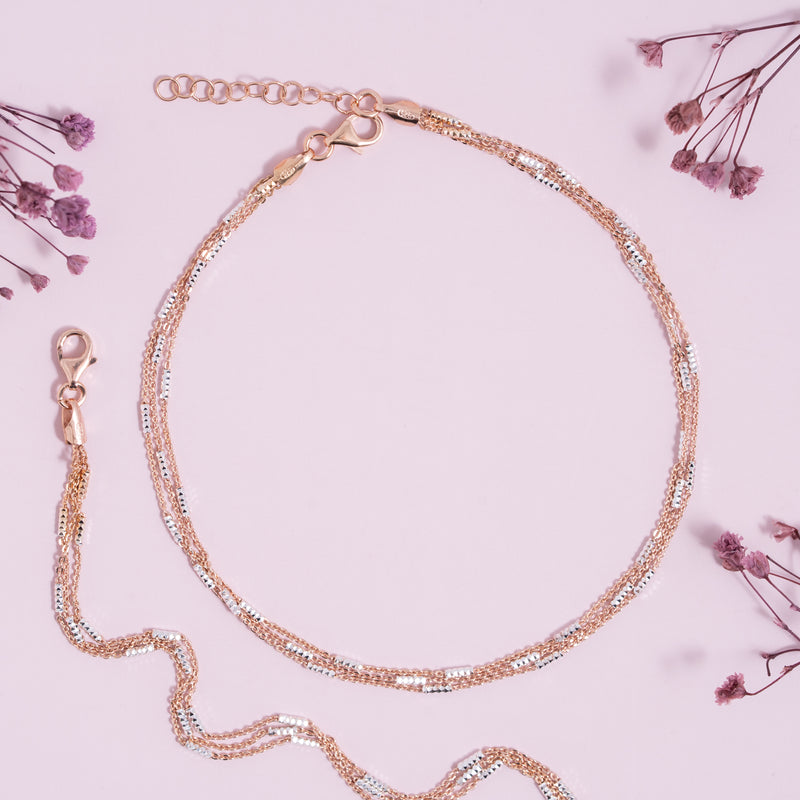 Rosé Gleam Anklet