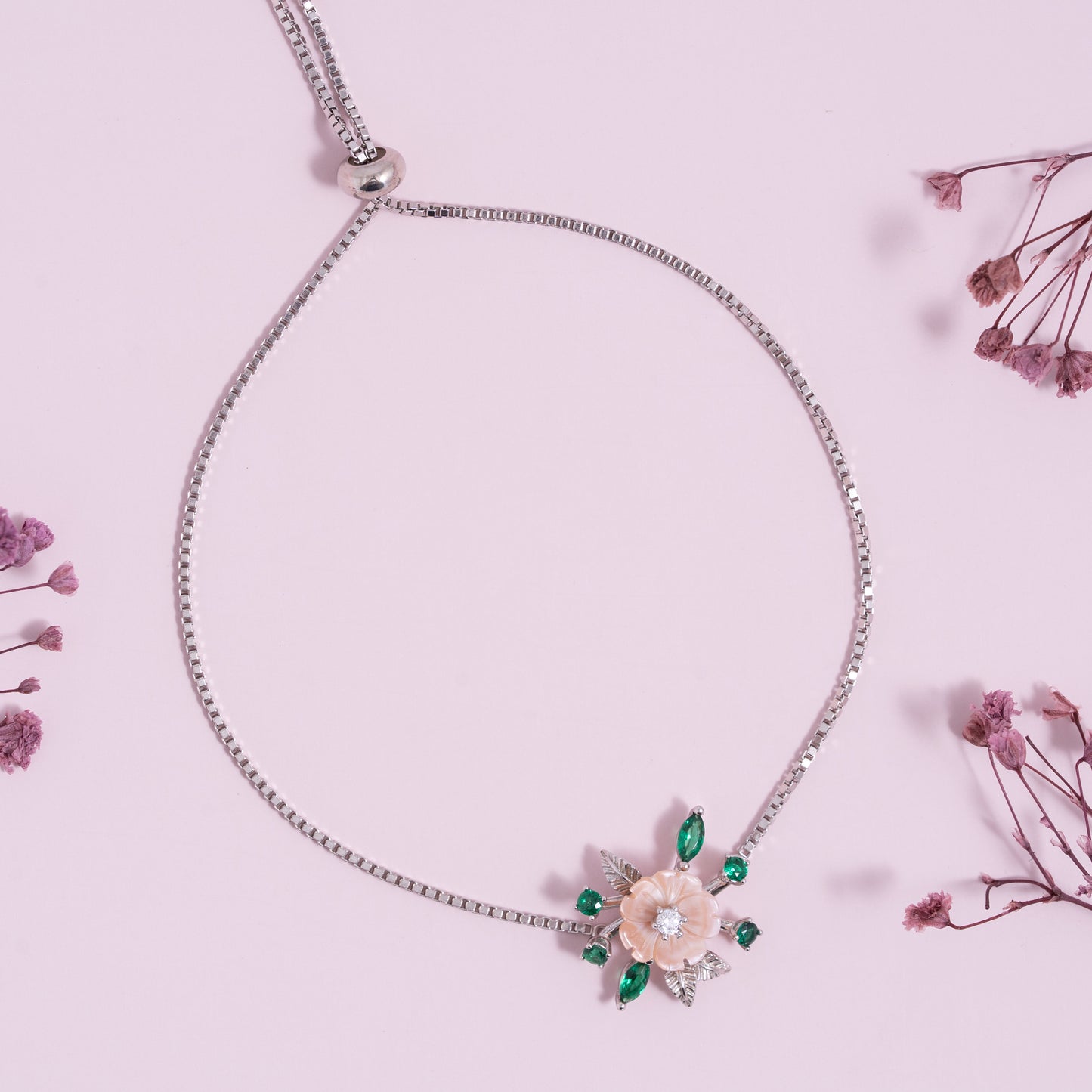 Emerald Bloom Bracelet