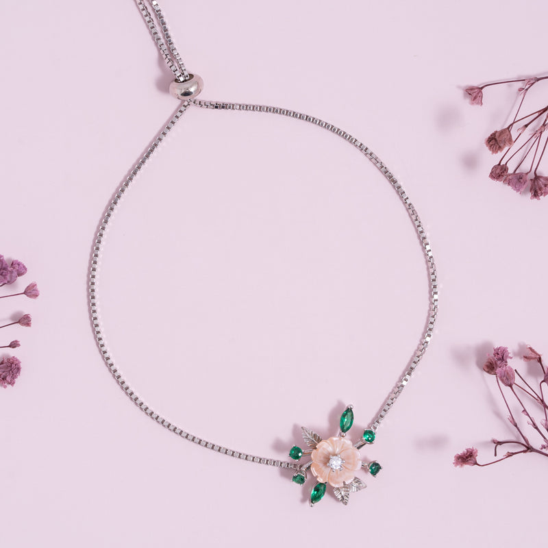 Emerald Bloom Bracelet