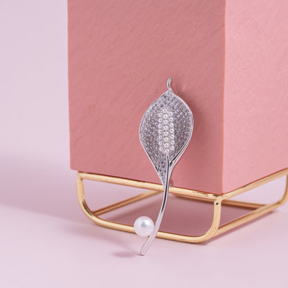 Pearl Lily Brooch