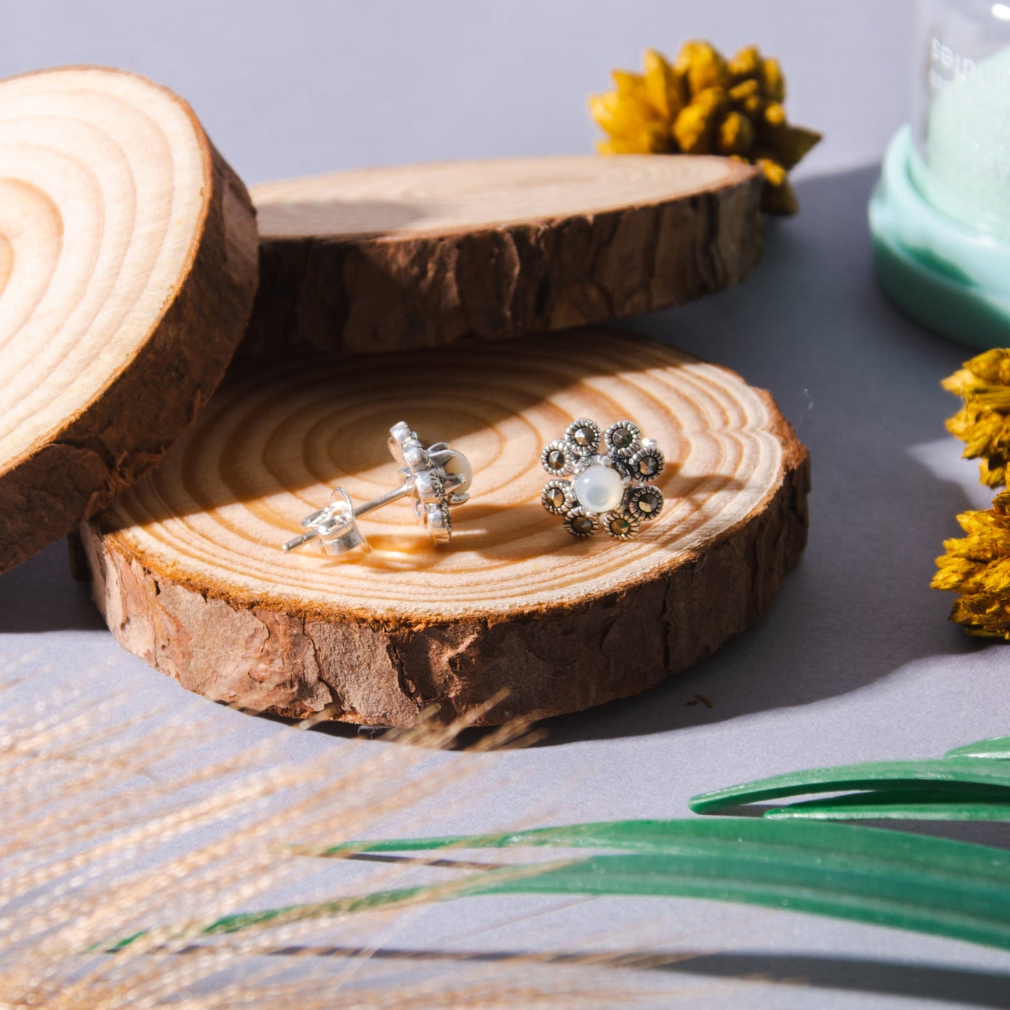 Anemone Silver Earrings