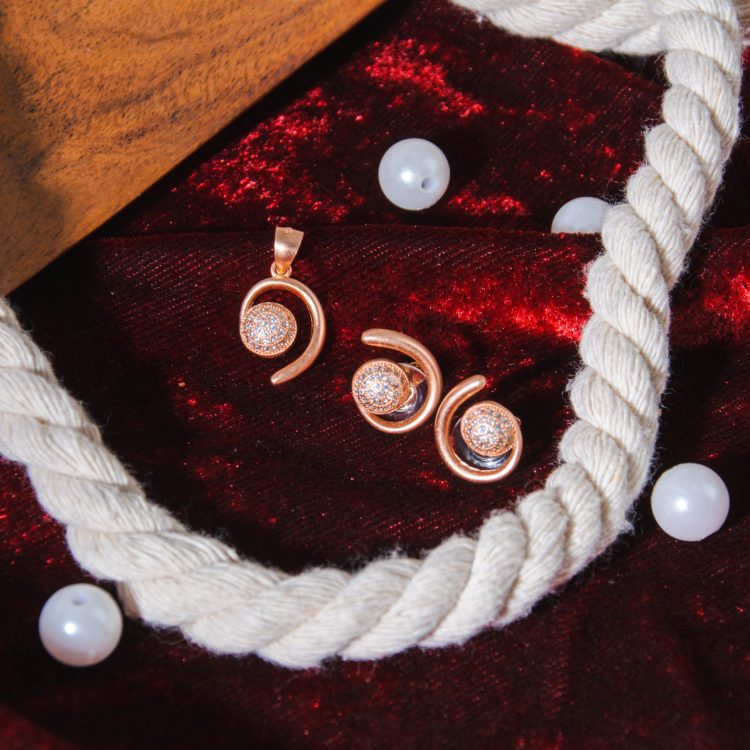 Rose gold Aura Set