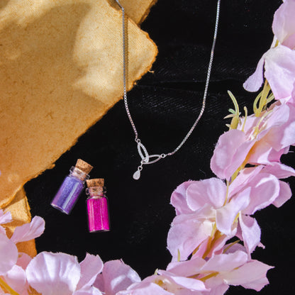Silver Leaflets Necklace